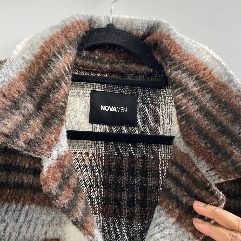 Novlan Plaid Button-Up Jacket - Picture 2 of 2
